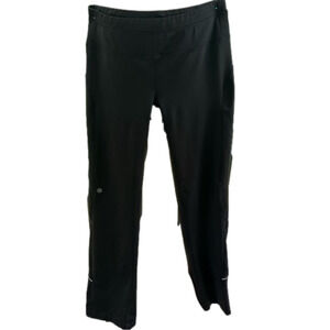Athleta Runabout Black Size Small/Tall Yoga Pants Drawstring Back Pocket
